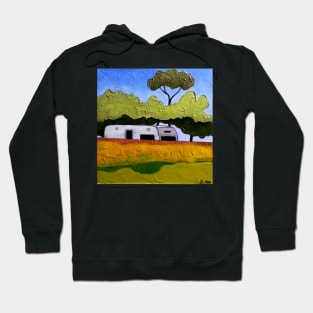 Australian Backyard with Caravan Hoodie